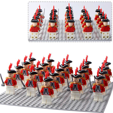 King George's Officer Pirates of the Caribbean Custom Brick Compatible Minifigure Toy Set 21 Pcs