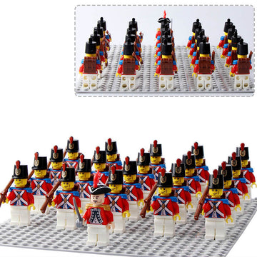 Pirates II Royal Navy Imperial Soldier 2 Custom Brick Compatible Minifigure Toy Set 21 Pcs