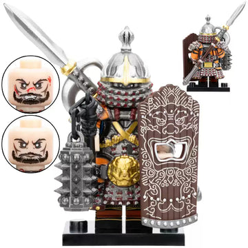 Ancient China Northern Song Dynasty Iron Pagoda Horsemen Heavy Cavalry Custom Brick Compatible Minifigure Toy