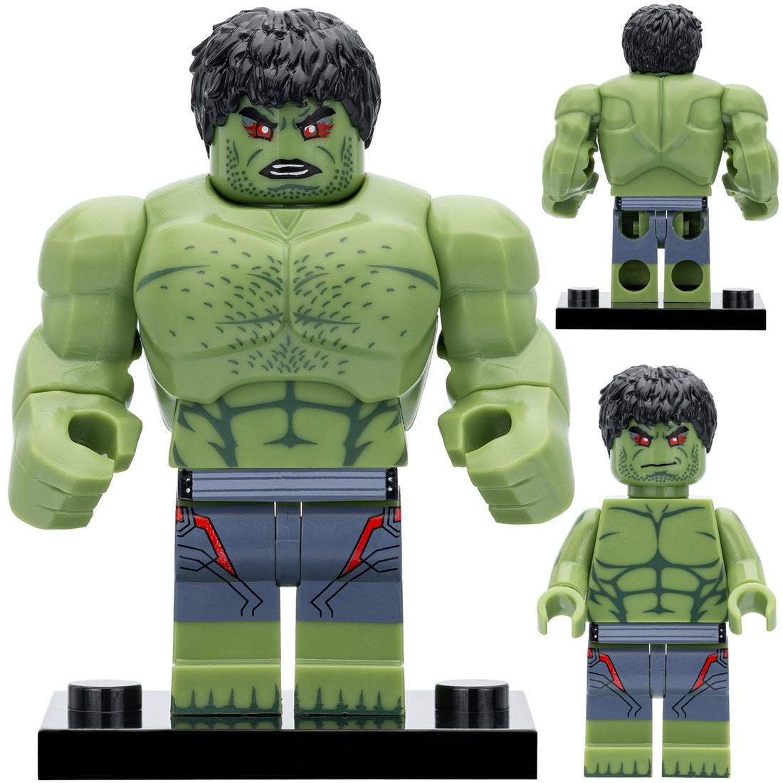 Hulk Bruce Banner BigFig Marvel Super Heroes Custom Brick Based Figure Toy
