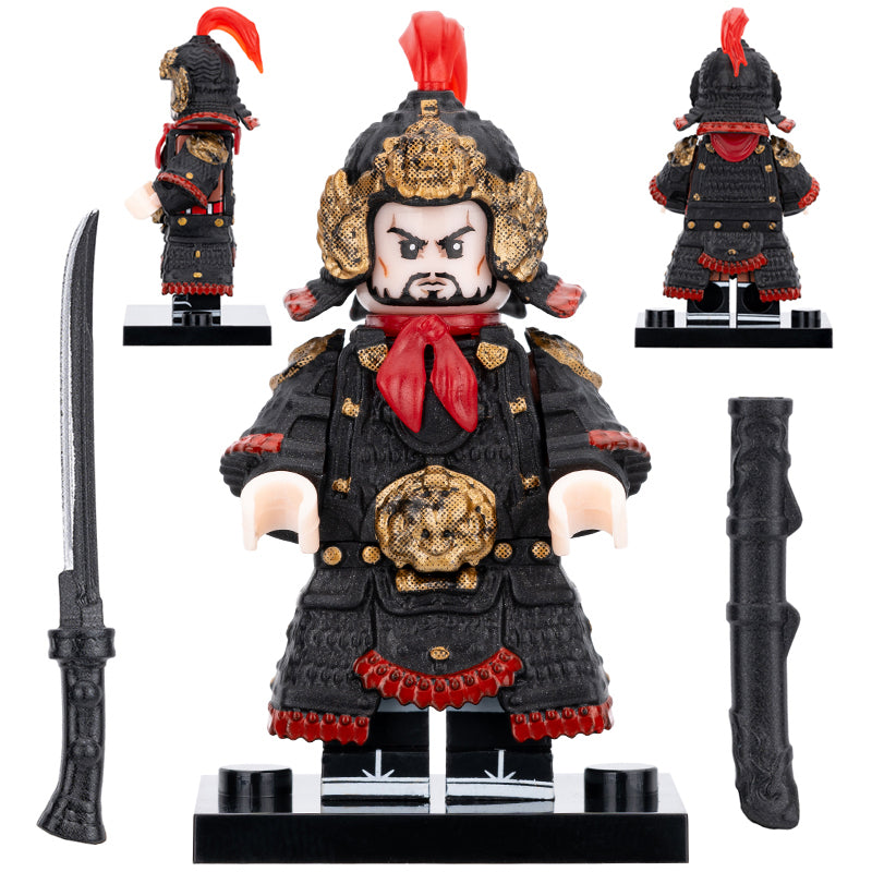 Yue Fei in Black - Red Battle Armor