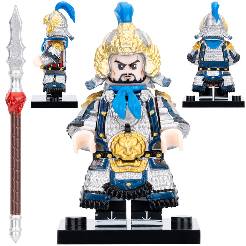 Yue Fei in Blue Royal Armor