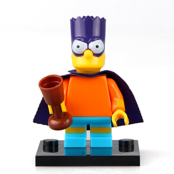 The Simpsons Bartman Bart Simpson Superhero Custom Brick Compatible Minifigure Toy