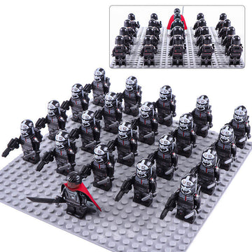 Star Wars The Bad Batch Clone Force 99 Wrecker Trooper Army Custom Brick Compatible Minifigure Set 21Pcs