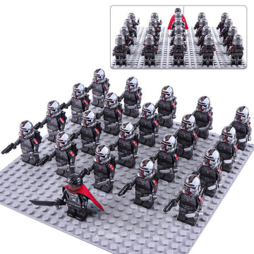 Star Wars The Bad Batch Clone Force 99 Hunter Clone Trooper Custom Brick Compatible Minifigure Set 21Pcs