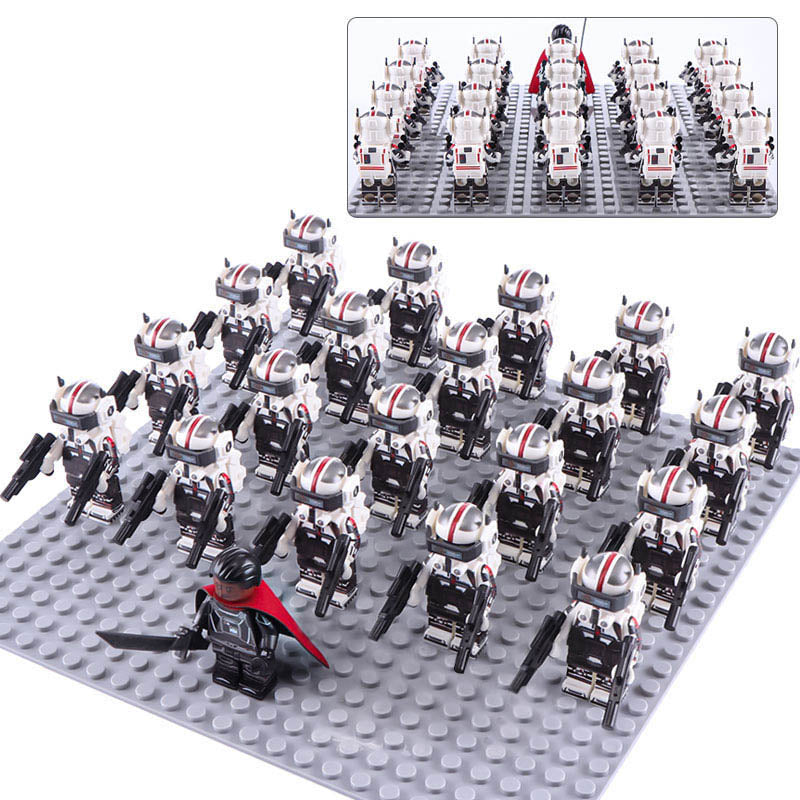 Star Wars The Bad Batch Clone Force 99 Tech Army Custom Brick Compatible Minifigure Toy Set 21Pcs