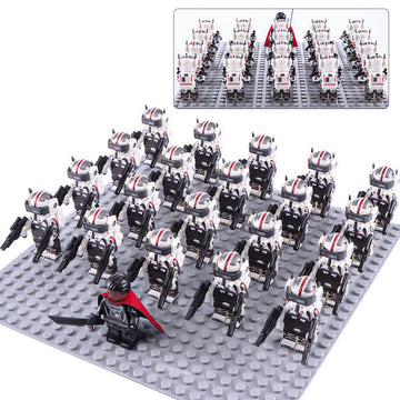 Star Wars The Bad Batch Clone Force 99 Tech Army Custom Brick Compatible Minifigure Toy Set 21Pcs