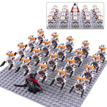 Star Wars The Clone Wars Commander Cody 212th Attack Battalion Army Custom Brick Compatible Minifigure Toy Set 21Pcs
