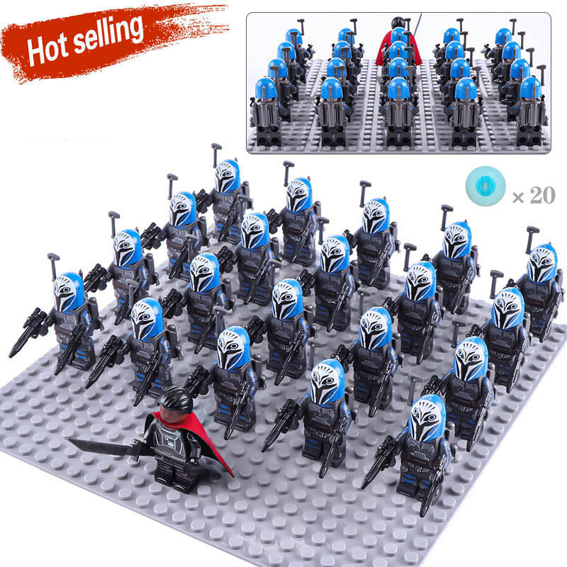 Star Wars The Clone Wars Bo-Katan Kryze Mandalorian Warrior Custom Brick Compatible Minifigure Set 21Pcs