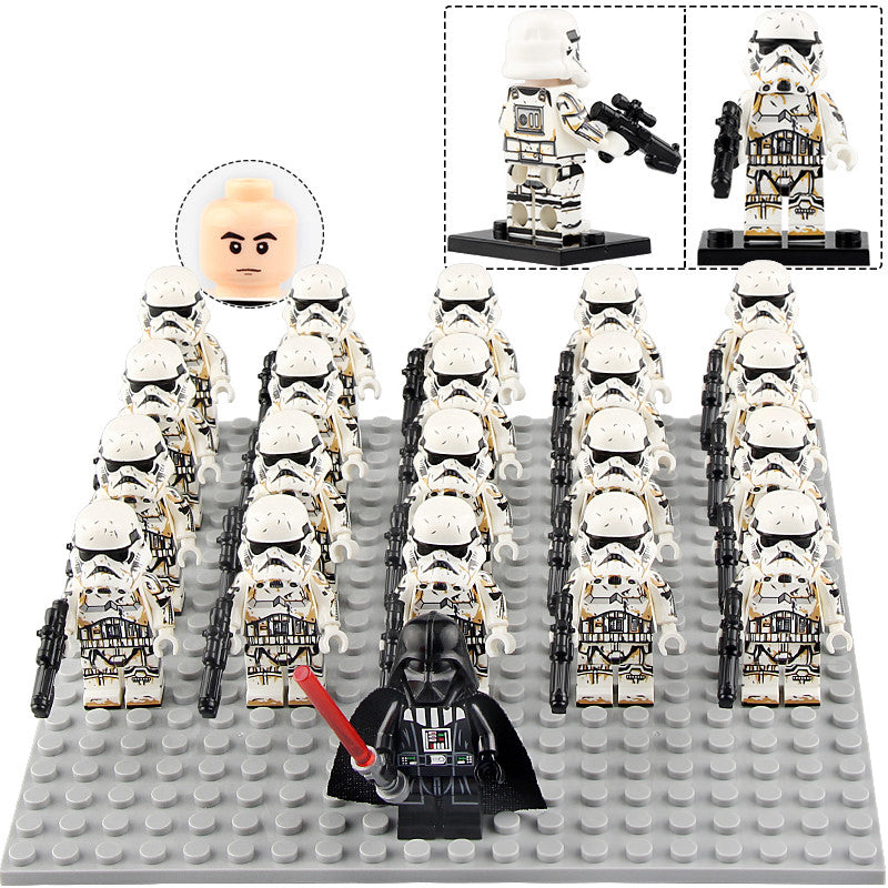 Star Wars Imperial Stormtrooper Battle Damaged Custom Brick Compatible Minifigure Set 21Pcs