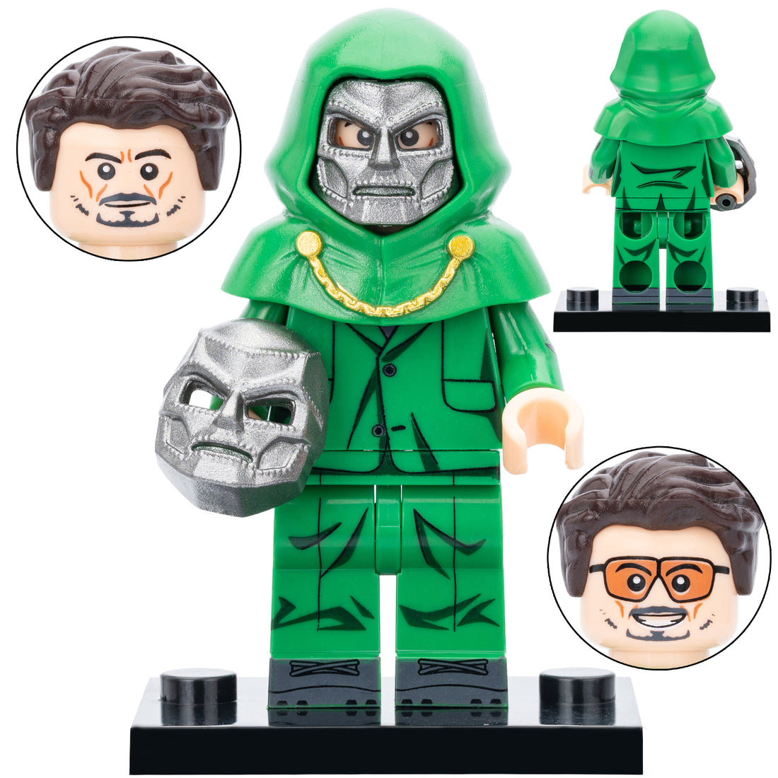 Marvel Fantastic Four Doctor Doom SDCC Variant Custom Brick Compatible Minifigure Toy