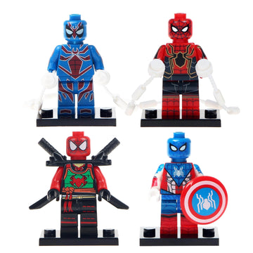 Spider-man Captain Spider Iron Spider Aracnido Jr MCU Super Heroes Custom Brick Compatible Minifigure Toy