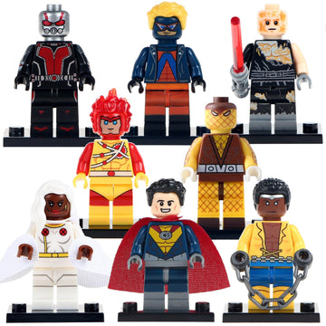 Firestorm Shocker Captain Barbell Storm Luke Cage Animal Man Anakin Skywalker Multiverse Character Series Custom Brick Compatible Minifigure Toy