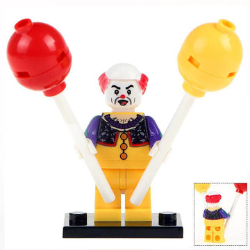 Horror Movie It (1990) Pennywise Custom Brick Compatible Minifigure Toy