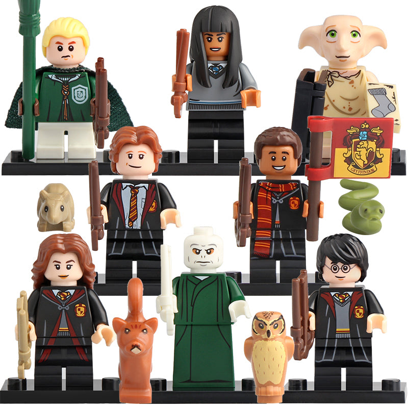 Hermione Granger Ron Weasley Dean Thomas Cho Chang Lord Voldemort Draco Malfoy Dobby Harry Potter Custom Brick Compatible Minifigure Toy