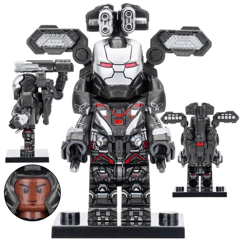 War Machine Mk 7 Iron Patriot MCU Avengers Endgame Custom Brick Compatible Minifigure Toy
