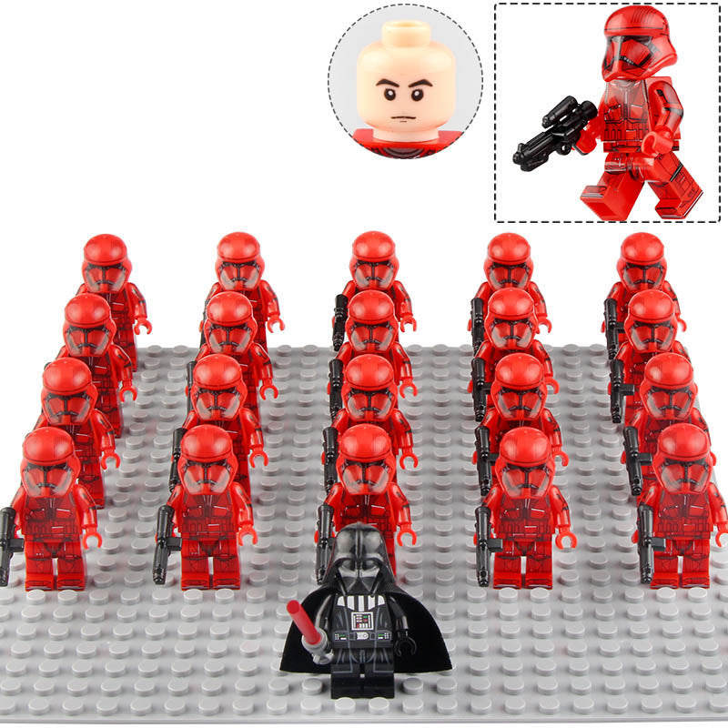 Star Wars The Rise of Skywalker Sith Trooper Soldiers Custom Brick Compatible Minifigure Set 21Pcs