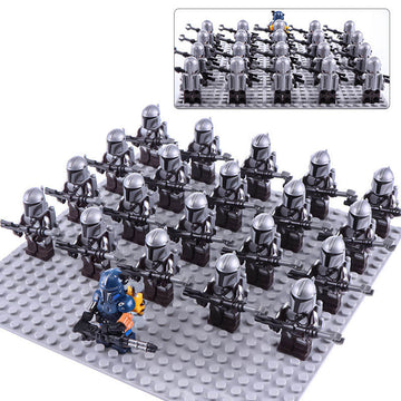 Star Wars The Mandalorian Beskar Armor Custom Brick Compatible Minifigure Toy Set 21Pcs