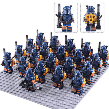 Star Wars The Mandalorian Paz Vizsla Heavy Infantry Mandalorian Warrior Custom Brick Compatible Minifigure Toy Set 21Pcs
