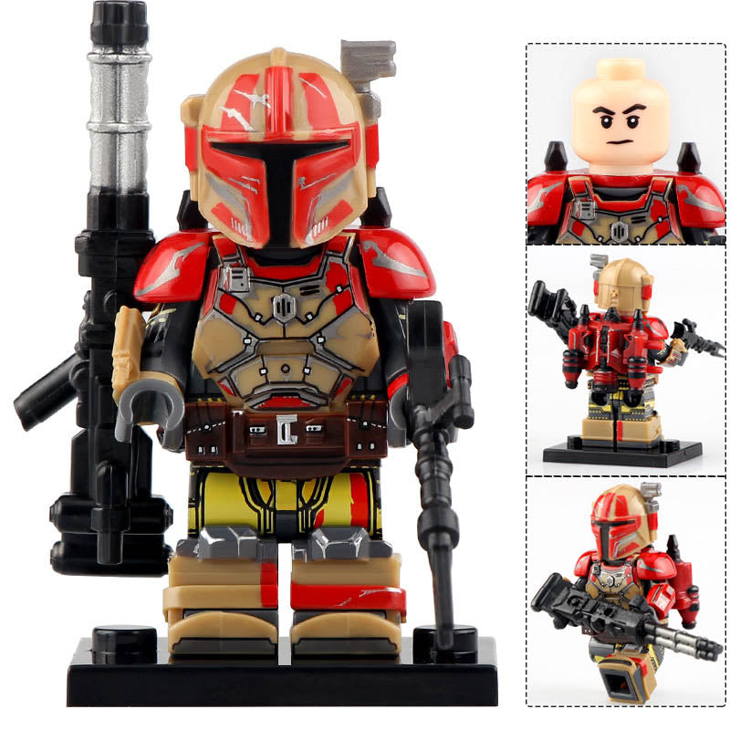 Heavy Infantry Mandalorian Sand Yellow Red Armor