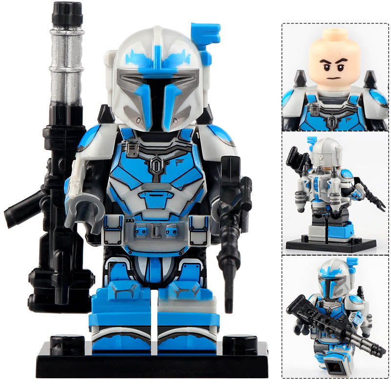 Heavy Infantry Mandalorian Blue Armor