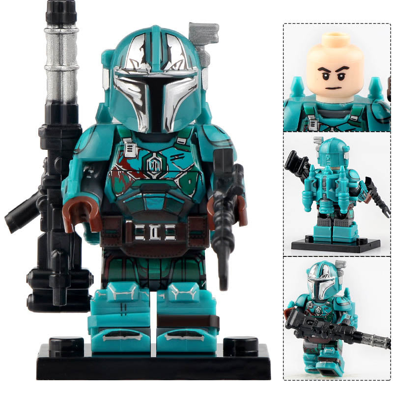 Heavy Infantry Mandalorian Teal Armor