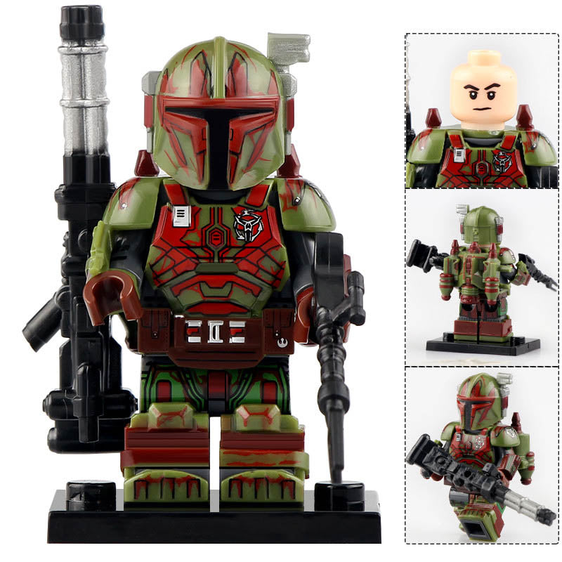 Heavy Infantry Mandalorian Green Brown Armor