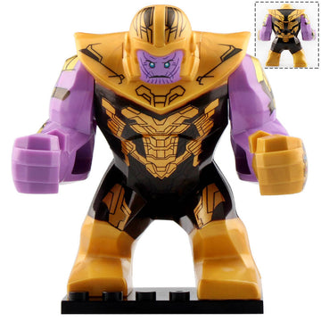 Large Thanos MCU Avengers: Infinity War (2018) Custom Modular Brick Minifigure Toy