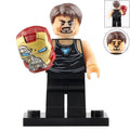 Tony Stark with Broken Iron Man Helmet