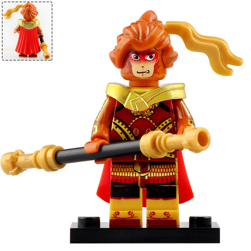 Monkey King Nezha Bai Suzhen Xu Xian Ao Bing Xiaoqing Chinese Mythology Custom Brick Compatible Minifigure Toy