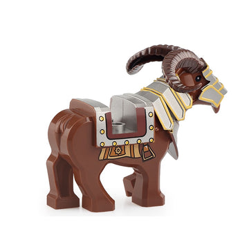 LOTR Dwarven Battle Goat Mount Custom Brick Compatible Minifigure Toy