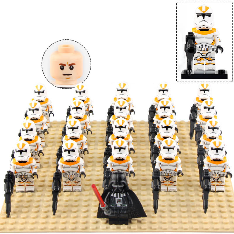 Star Wars The Clone Wars 212th Attack Battalion Clone Trooper Soldiers Custom Brick Compatible Minifigure Set 21Pcs
