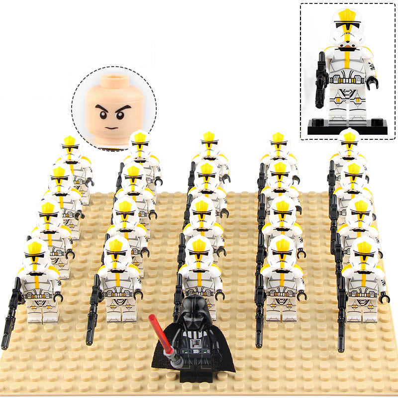 Star Wars The Clone Wars 327th Star Corps Clone Trooper Soldiers Custom Brick Compatible Minifigure Set 21Pcs