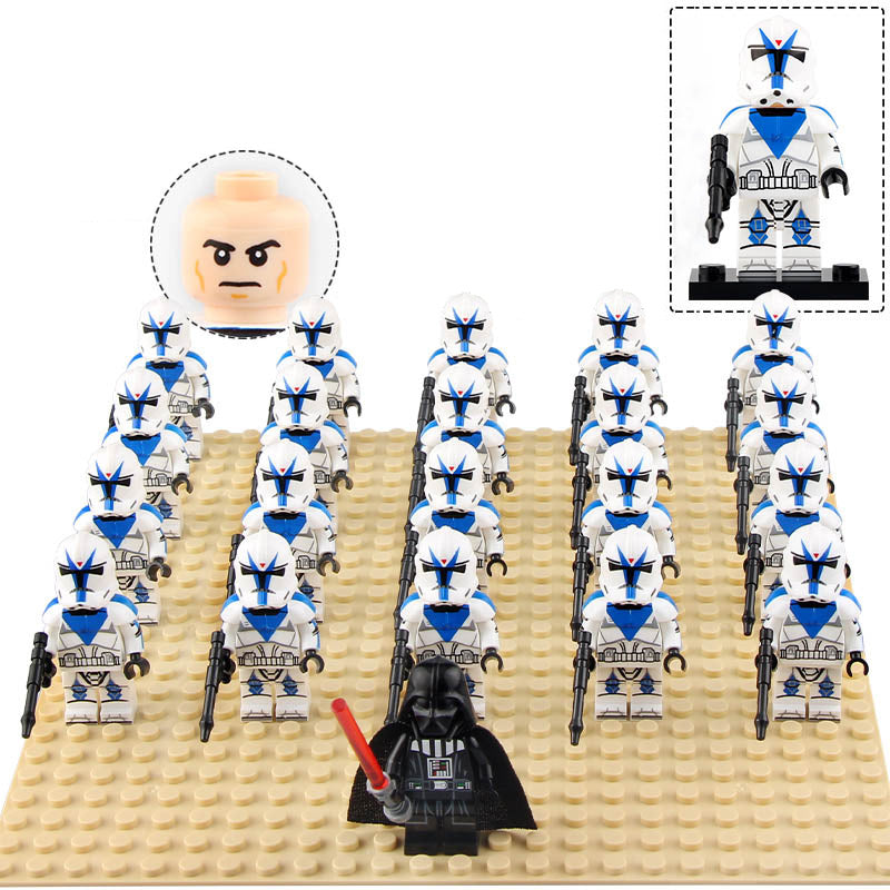 Star Wars The Clone Wars Dogma 501st Legion Clone Trooper Soldier Custom Brick Compatible Minifigure Set 21Pcs