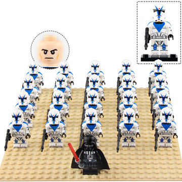 Star Wars The Clone Wars Dogma 501st Legion Clone Trooper Soldier Custom Brick Compatible Minifigure Set 21Pcs