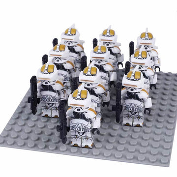 Star Wars Desert Clone Trooper Sandtrooper Soldier Custom Brick Compatible Minifigure Set 10Pcs