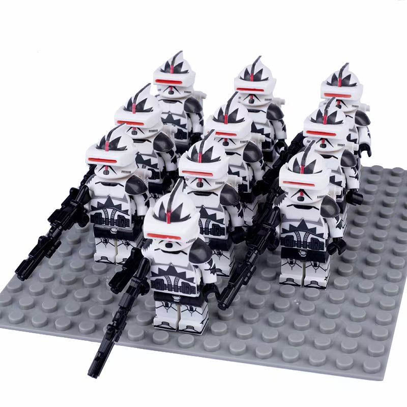 Star Wars 13th Battalion Clone Trooper Boomer Soldier Custom Brick Compatible Minifigure Set 10Pcs