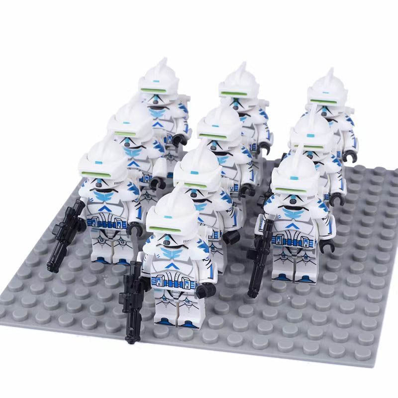 Star Wars 798th Legion Aerial Recon Jet Trooper Clone Soldier Custom Brick Compatible Minifigure Set 10Pcs