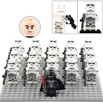 Star Wars Imperial Stormtrooper Soldier Custom Brick Compatible Minifigure Set 21Pcs