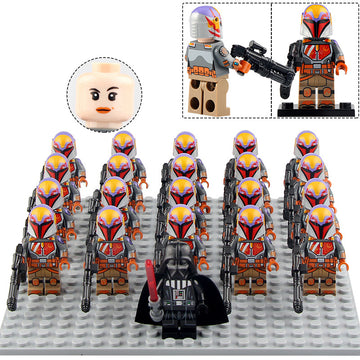 Star Wars Rebels Sabine Wren Mandalorian Warrior Custom Brick Compatible Minifigure Set 21Pcs