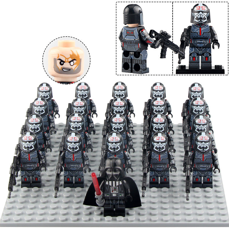 Star Wars The Bad Batch Wrecker Clone Force 99 Soldier Custom Brick Compatible Minifigure Set 21Pcs
