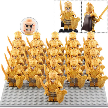 LOTR High Elf Royal Palace Guards Middle Earth Custom Brick Compatible Minifigure Set 21Pcs