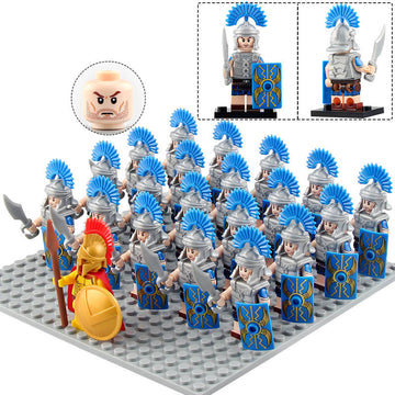 Roman Centurion Imperial Legion Commander Ancient Roman Army Custom Brick Compatible Minifigure Set 21Pcs