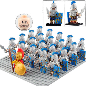 Roman Legion Soldiers Imperial Roman Army Infantry Custom Brick Compatible Minifigure Set 21Pcs