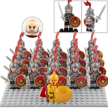 Roman Signifer Legion Standard Bearer Ancient Rome Custom Brick Compatible Minifigure Set 21Pcs