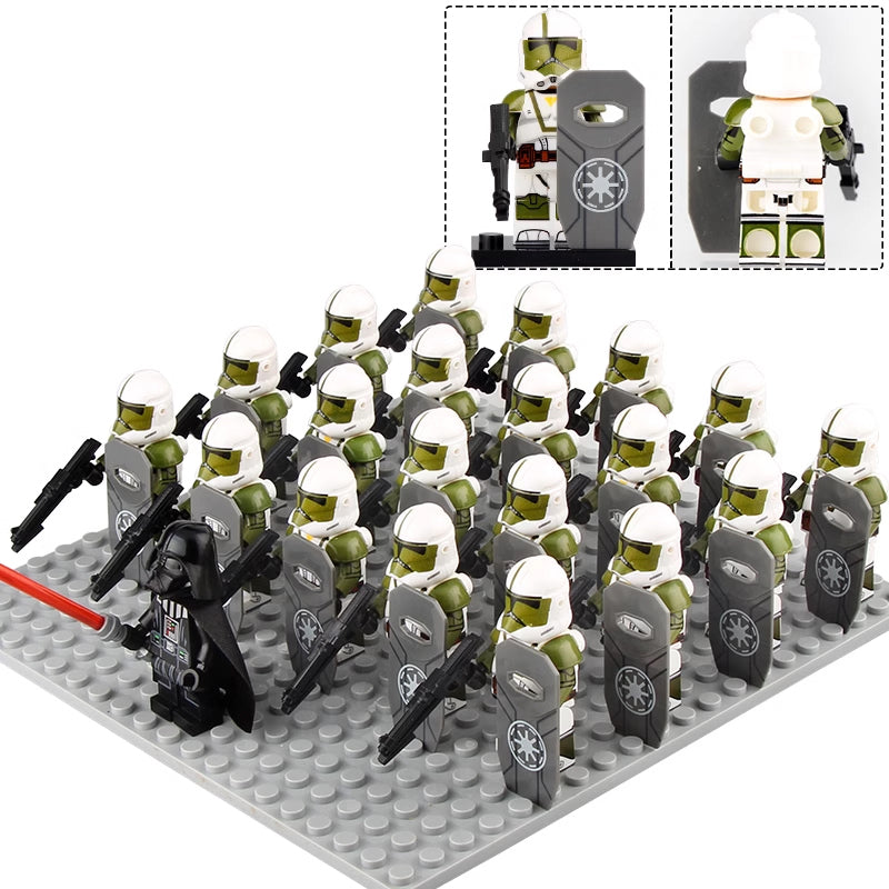 Star Wars The Clone Wars Doom Trooper Doom's Unit Clone Soldier Custom Brick Compatible Minifigure Set 21Pcs