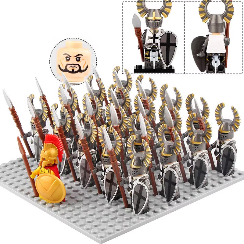 Medieval Castle Teutonic Knights Crusader Custom Brick Compatible Minifigure Set 21Pcs