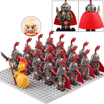 Medieval Castle Patron Knight Commander Custom Brick Compatible Minifigure Set 21Pcs