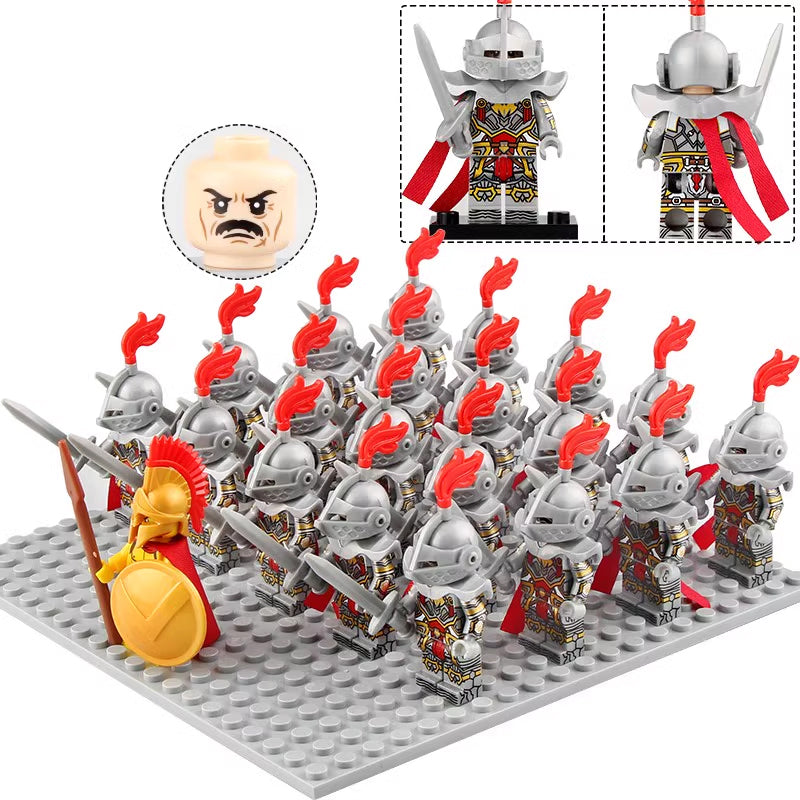 Medieval Castle Empire Knights Royal Army Custom Brick Compatible Minifigure Set 21Pcs