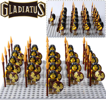 Medieval Female Warrior Knight Castle Army Fighter Custom Brick Compatible Minifigure Set 21Pcs